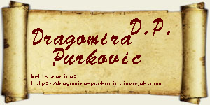 Dragomira Purković vizit kartica
